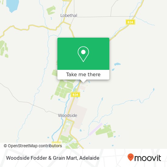 Woodside Fodder & Grain Mart map