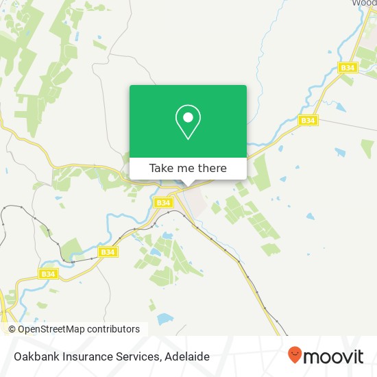 Mapa Oakbank Insurance Services