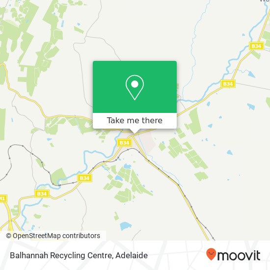 Balhannah Recycling Centre map