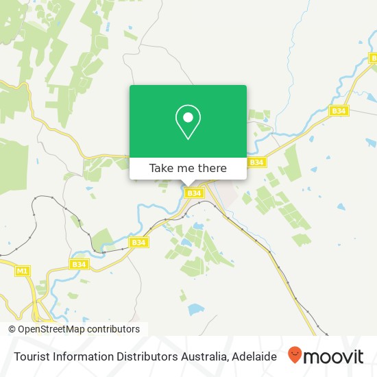 Tourist Information Distributors Australia map