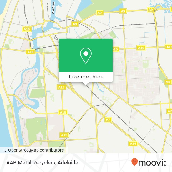 Mapa AAB Metal Recyclers