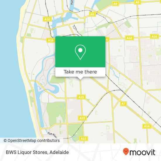 BWS Liquor Stores map