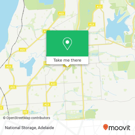 Mapa National Storage