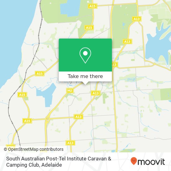 South Australian Post-Tel Institute Caravan & Camping Club map