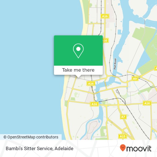 Bambi's Sitter Service map