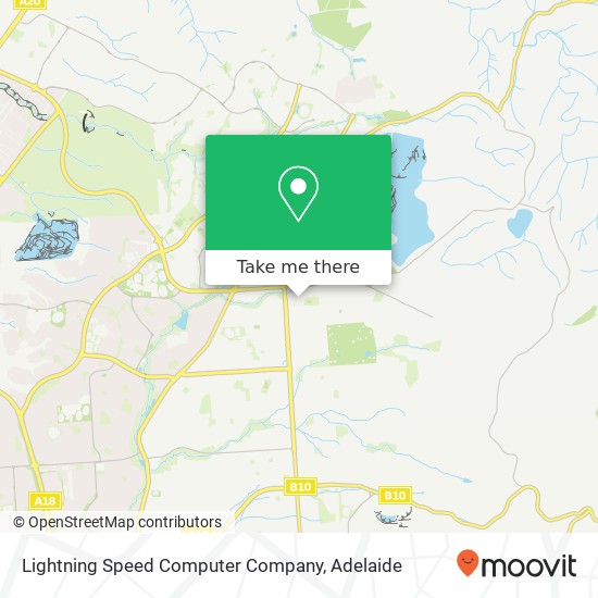 Mapa Lightning Speed Computer Company