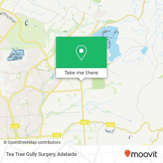 Tea Tree Gully Surgery map