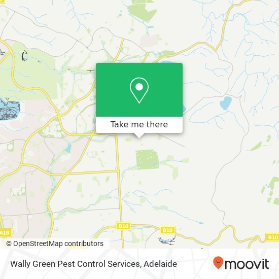 Mapa Wally Green Pest Control Services