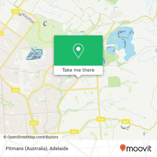 Mapa Pitmans (Australia)