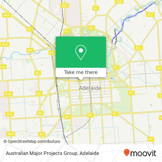 Australian Major Projects Group map