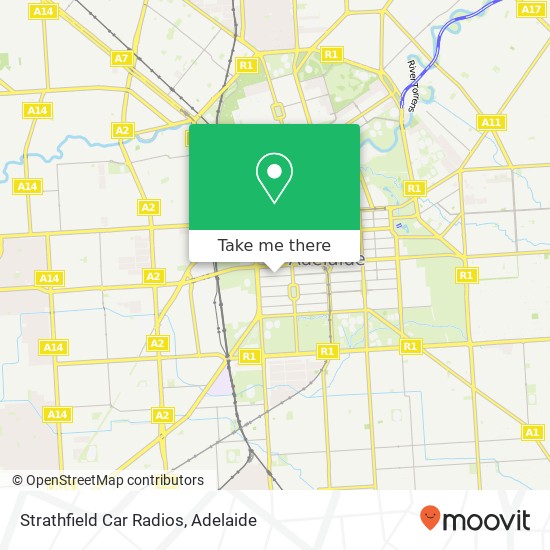 Mapa Strathfield Car Radios