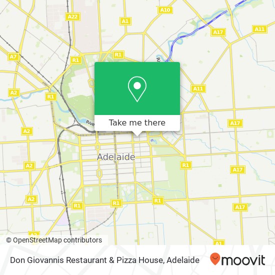 Mapa Don Giovannis Restaurant & Pizza House