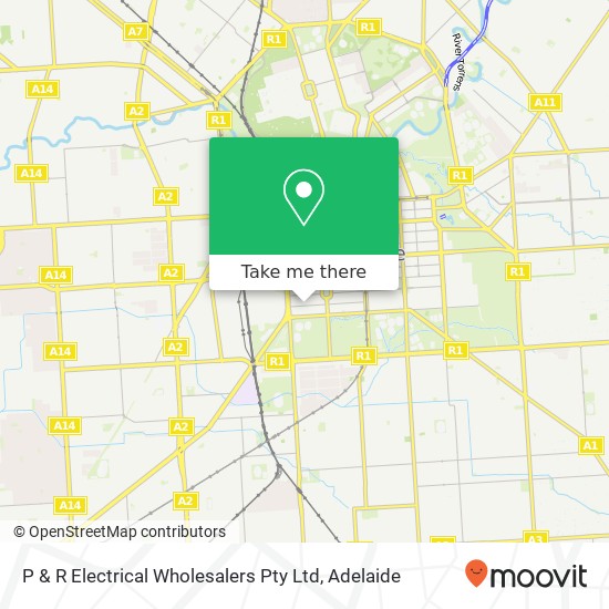 Mapa P & R Electrical Wholesalers Pty Ltd