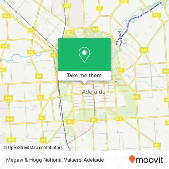 Mapa Megaw & Hogg National Valuers