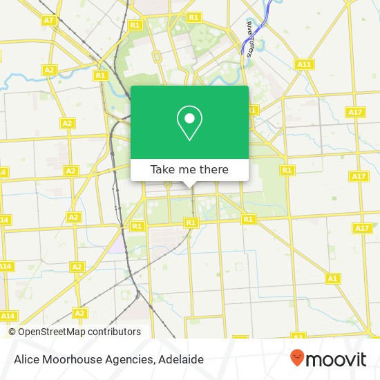 Alice Moorhouse Agencies map