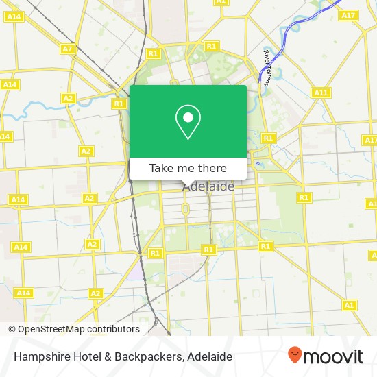 Hampshire Hotel & Backpackers map