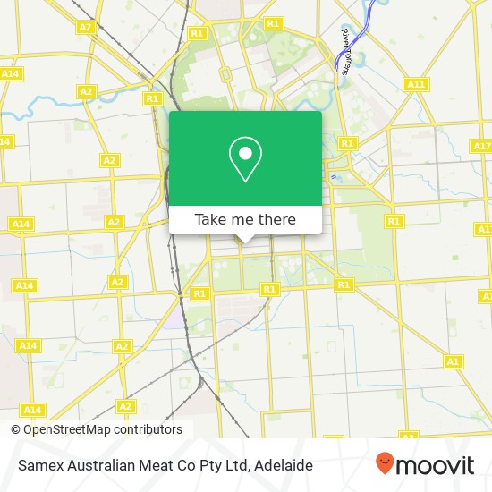 Mapa Samex Australian Meat Co Pty Ltd
