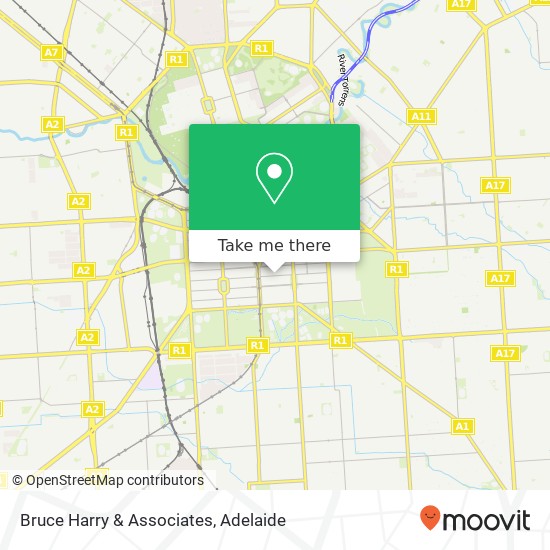 Bruce Harry & Associates map