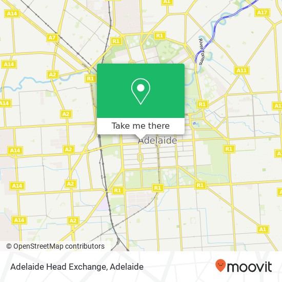 Mapa Adelaide Head Exchange