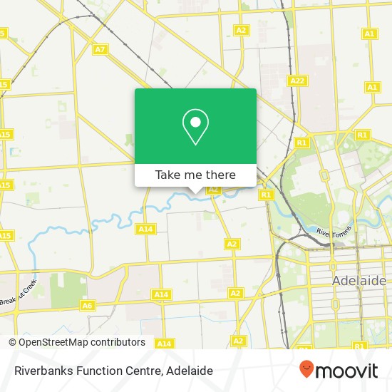 Riverbanks Function Centre map