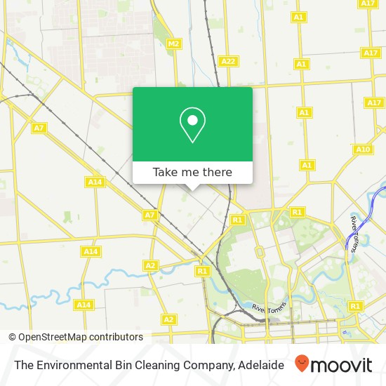 The Environmental Bin Cleaning Company map