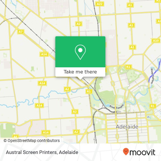 Austral Screen Printers map