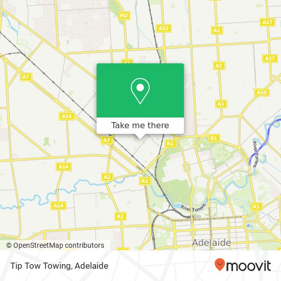 Tip Tow Towing map