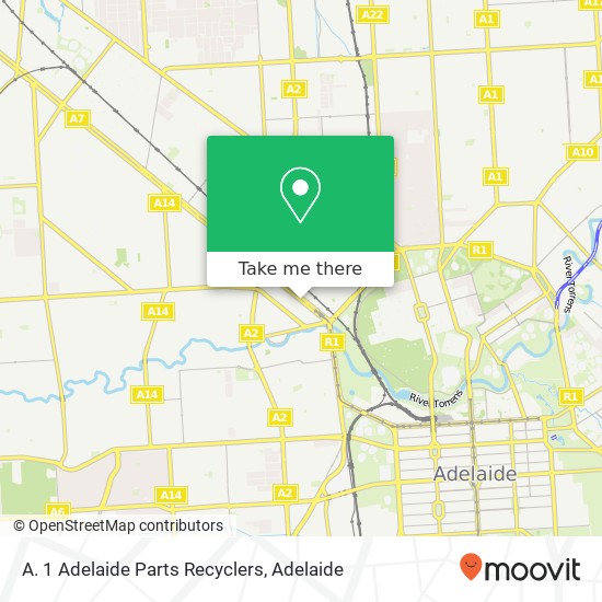A. 1 Adelaide Parts Recyclers map