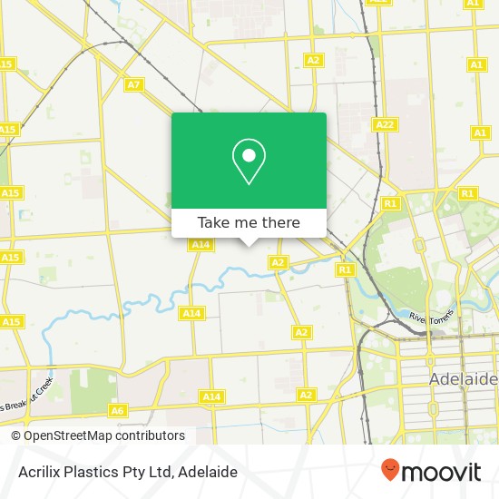 Acrilix Plastics Pty Ltd map