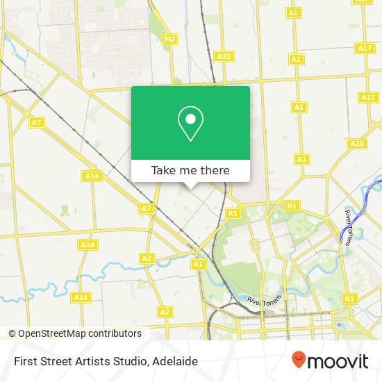 First Street Artists Studio map