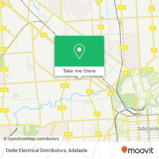 Dielle Electrical Distributors map