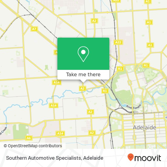 Mapa Southern Automotive Specialists