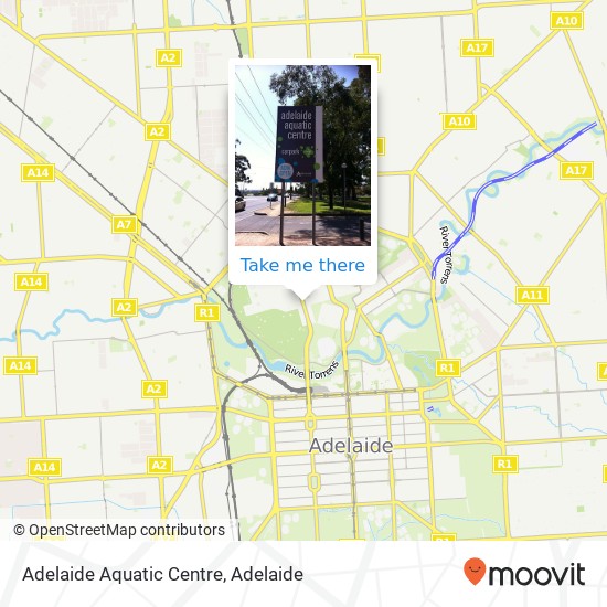 Adelaide Aquatic Centre map