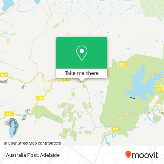 Mapa Australia Post