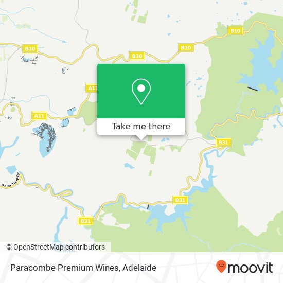 Paracombe Premium Wines map