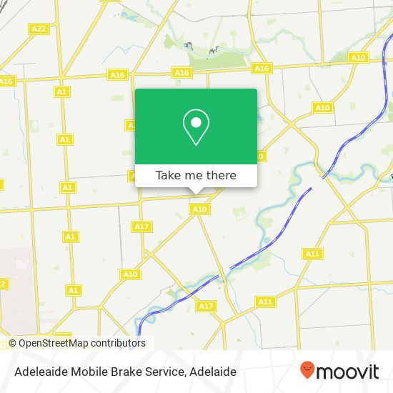 Adeleaide Mobile Brake Service map