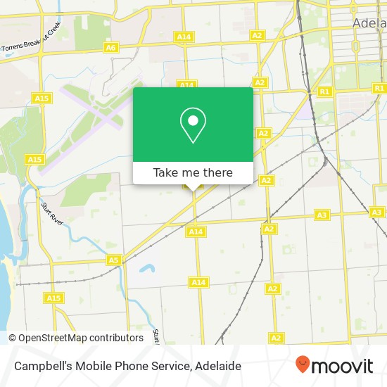 Campbell's Mobile Phone Service map