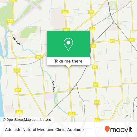 Mapa Adelaide Natural Medicine Clinic