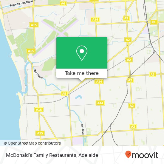 McDonald's Family Restaurants map