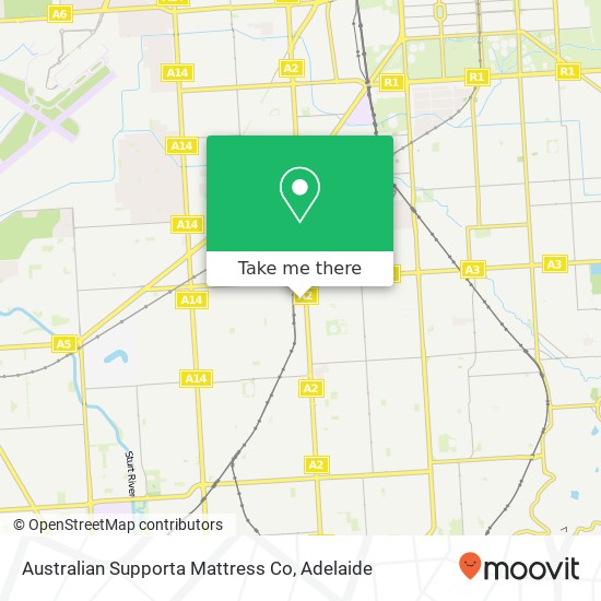 Australian Supporta Mattress Co map