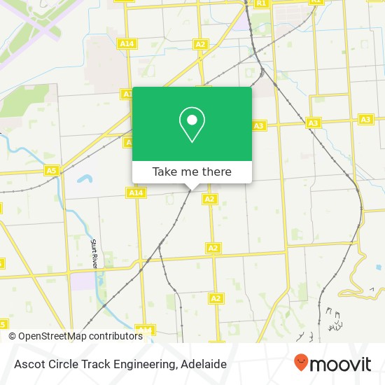 Mapa Ascot Circle Track Engineering