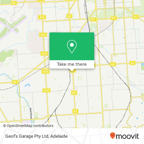 Geof's Garage Pty Ltd map