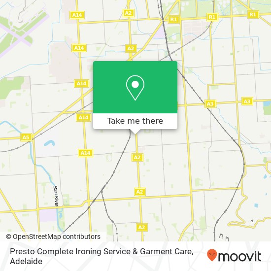 Presto Complete Ironing Service & Garment Care map