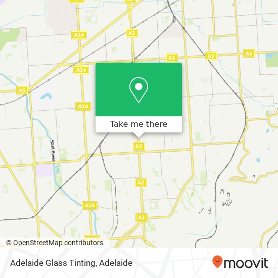 Adelaide Glass Tinting map