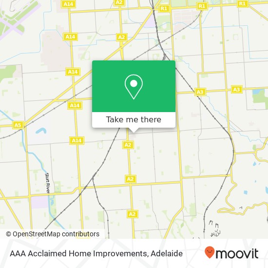 Mapa AAA Acclaimed Home Improvements