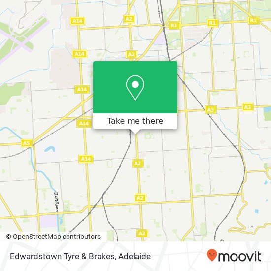 Mapa Edwardstown Tyre & Brakes