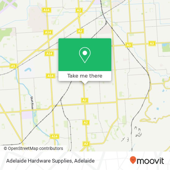 Mapa Adelaide Hardware Supplies