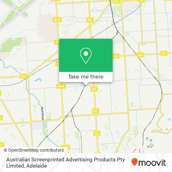 Australian Screenprinted Advertising Products Pty Limited map