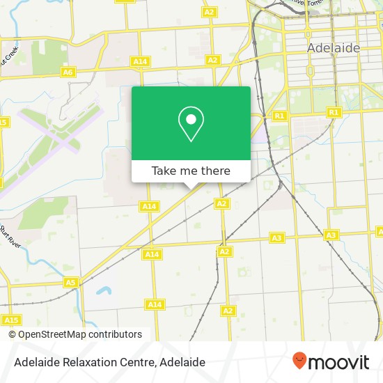 Mapa Adelaide Relaxation Centre