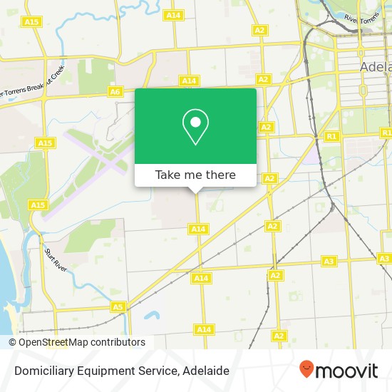 Domiciliary Equipment Service map